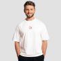 Tricou Boxy Shaker White - GymBeam XL