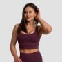 Sutien sport Cut-Out Eggplant - GymBeam M
