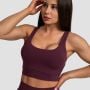 Sutien sport Cut-Out Eggplant - GymBeam M