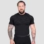Tricou Seamless Static Black - GymBeam XL