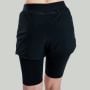 Pantaloni scurți pentru femei 2in1 ULTRA Black - STRIX S