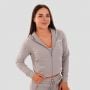 Hanorac pentru femei Zip-up TRN Grey - GymBeam M
