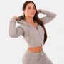Hanorac pentru femei Zip-up TRN Grey - GymBeam M