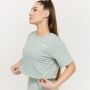 Tricou pentru femei Cropped Limitless Eucalypt - GymBeam S
