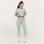 Tricou pentru femei Cropped Limitless Eucalypt - GymBeam S