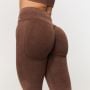 Pantaloni fără cusături pentru femei Fierce Brown - GymBeam XXL