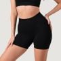 Pantaloni scurți fără cusături pentru femei NEO Black - GymBeam XL