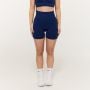 Pantaloni scurți pentru femei Sculpt Seamless Navy - GymBeam S
