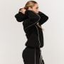 Hanorac pentru femei Varsity Black - GymBeam XXL