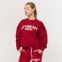 Hanorac pentru femei Varsity Red - GymBeam XXL