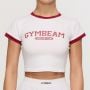 Tricou pentru femei Varsity White - GymBeam XL