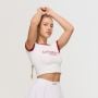 Tricou pentru femei Varsity White - GymBeam XL