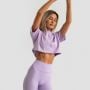 Tricou pentru femei Cropped Limitless Lavender - GymBeam S