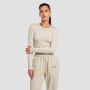 Top cu mânecă lungă pentru femei Aura Grey - GymBeam XXL