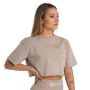 Tricou pentru femei CropTop Taupe - STRIX XL