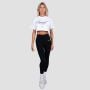 Tricou pentru femei cropped Earned White - GymBeam L