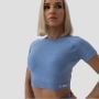 Tricou pentru femei FLO Crop Top Blue - GymBeam XL