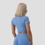 Tricou pentru femei FLO Crop Top Blue - GymBeam XL