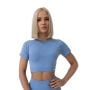 Tricou pentru femei FLO Crop Top Blue - GymBeam XL