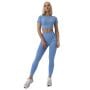 Tricou pentru femei FLO Crop Top Blue - GymBeam XL