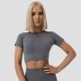 Tricou pentru femei FLO Crop Top Grey - GymBeam L