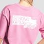 Tricou pentru femei Boxy Girls Club Pink - GymBeam M