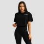 Tricou pentru femei Cropped Limitless Black - GymBeam S