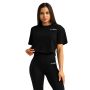 Tricou pentru femei Cropped Limitless Black - GymBeam S