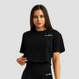Tricou pentru femei Cropped Limitless Black - GymBeam S