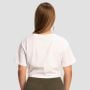 Tricou pentru femei Cropped Limitless White - GymBeam M