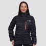 Geacă pentru femei Puffer Black/Orange - GymBeam XL
