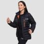 Geacă pentru femei Puffer Black/Orange - GymBeam XL