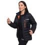Geacă pentru femei Puffer Black/Orange - GymBeam XL