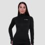 Hanorac de alergare pentru femei 1/2 Zip Pulse Black - GymBeam S