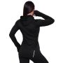 Hanorac de alergare pentru femei 1/2 Zip Pulse Black - GymBeam S
