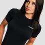 Tricou de alergare pentru femei Pulse X Black - GymBeam L