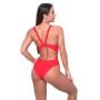 Costum de baie sport Red - GymBeam L