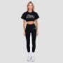 Tricou pentru femei cropped Thrive Black - GymBeam L
