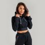 Hanorac pentru femei Essential Cropped Hoodie Black - STRIX S