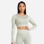 Top Sport Marl Seamless Crop Top Ice - SQUATWOLF L