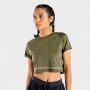 Tricou pentru femei  Flux CropTop Khaki - SQUATWOLF XS