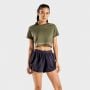 Tricou pentru femei  Flux CropTop Khaki - SQUATWOLF XS