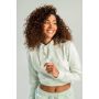 Hanorac pentru femei Essential Cropped Hoodie Moon Grey - STRIX S