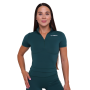 Tricou pentru femei Cropped Ignite Dark Green - GymBeam S