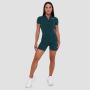 Tricou pentru femei Cropped Ignite Dark Green - GymBeam S