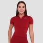 Tricou pentru femei Cropped Ignite Dark Red - GymBeam S