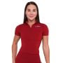 Tricou pentru femei Cropped Ignite Dark Red - GymBeam S