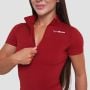 Tricou pentru femei Cropped Ignite Dark Red - GymBeam S