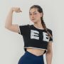 Tricou pentru femei Oversized Crop Top Game On Black - NEBBIA L