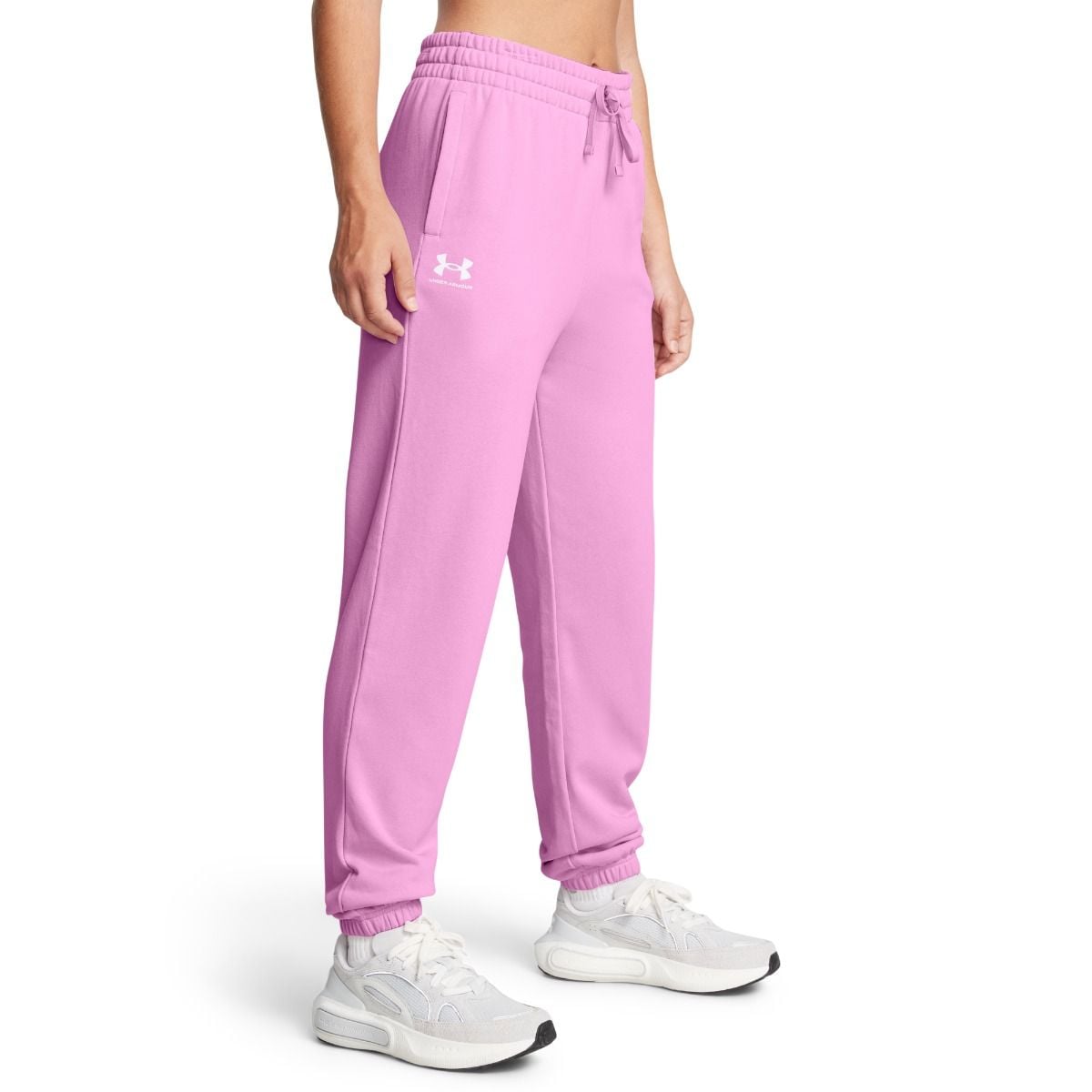 Pantaloni pentru femei UA Rival Terry Jogger Pink - Under Armour